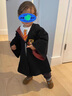 G.DUCKKIDS哈利波特學(xué)院兒童魔法袍cos衣服男女童披風(fēng)斗篷萬(wàn)圣節服裝表演服 魔法斗篷眼鏡 90 尺碼1~2歲【 80-90cm】 曬單實(shí)拍圖