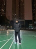 匹克（PEAK）馭雪短款羽絨服男新款三防科技加厚鴨絨立領(lǐng)運動外套連帽面包服 黑色-連帽純色款 M 曬單實拍圖