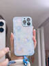 品盟（PISMEXOK）適用于蘋果iPhone16/15promax手機(jī)殼鏡頭保護(hù)套硅膠軟邊輕奢高級(jí)感時(shí)尚網(wǎng)紅ins風(fēng)女新款玻璃硬外殼 藍(lán)色 iPhone 16 Pro Max 曬單實(shí)拍圖