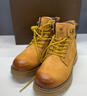 駱駝（CAMEL）【王俊凱同款】馬丁靴加絨鞋秋冬2025新款大黃靴戶(hù)外工裝登山靴 GE122W7757T 金黃色（男款） 42 曬單實(shí)拍圖