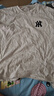 WYKZ純棉短袖t恤男夏季2025新款重磅美式潮牌情侶半袖百搭寬松體恤潮 淺灰色 L (建議120-140斤) 曬單實(shí)拍圖