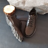 雅格獅丹（Aquascutum）男鞋2025夏季新款休閑運(yùn)動(dòng)鞋男士頭層牛皮鞋子男 黑色 40 【偏大一碼】 曬單實(shí)拍圖