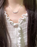 老鳳祥S925銀項鏈女款氣質楓葉吊墜首飾女生生日紀念日禮物送女友老婆 微笑楓葉項鏈*品牌禮盒 曬單實拍圖