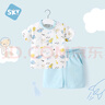 舒貝怡 男童套裝夏季嬰兒衣服女短袖寶寶兩件套外出短褲 【純棉款】探險(xiǎn)家滿印黃色 110 cm(3-4歲) 曬單實(shí)拍圖