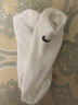 耐克(NIKE)襪子男子 速干透氣運(yùn)動(dòng)襪 船襪三雙裝SX7678-100白M 曬單實(shí)拍圖