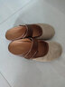 森達勃肯鞋女平底包頭涼拖鞋單鞋軟底ZBB47BT4 杏色 36 曬單實(shí)拍圖