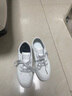 鴻星品尓克真皮小白鞋女新款休閑女式軟底運動(dòng)鞋板鞋透氣白色 白灰 平底2cm 38 曬單實(shí)拍圖