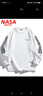 NASA MARVEL衛衣男春秋T恤圓領(lǐng)上衣美式潮流美式圓領(lǐng)打底衫情侶裝 白色 2XL 曬單實(shí)拍圖