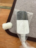 彩虹牌暖腳神器桌下暖腳墊加熱腳墊辦公室暖腿神器插電熱腳墊暖腳器 50*55cm升級款魅力灰 定時九檔【線長2.4米】 曬單實拍圖