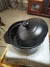 砂鍋家用耐高溫明火燃氣煤氣煲湯燉菜煲仔飯陶瓷燉鍋寬口平口火鍋 3.3升（適用3-4人） 3.3L 曬單實(shí)拍圖