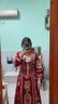 Maycaur秀禾服絲絨新中式小個(gè)子150新娘結(jié)婚禮服145龍鳳褂敬酒服140高端 緞面款+蝴蝶頭飾 S 胸圍86體重90斤 曬單實(shí)拍圖