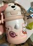 babycare西高地保溫杯學(xué)飲兒童寶寶學(xué)生上學(xué)水壺吸管直飲杯外出6月+-大粉 曬單實(shí)拍圖
