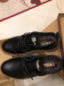 公牛世家男鞋休闲皮鞋英伦风男士商务正装鞋黑色系带鞋子男 黑色 39 实拍图