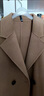 皮爾卡丹（pierre cardin）25秋冬新款雙面羊絨大衣簡(jiǎn)約中長(cháng)款過(guò)膝羊毛呢大衣加厚外 灰駝色 L 曬單實(shí)拍圖