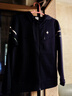 樂卡克（Le coq sportif）【新品】法國(guó)公雞復(fù)古網(wǎng)球風(fēng)女士拉鏈運(yùn)動(dòng)休閑寬松外套上衣 藏青色 M 曬單實(shí)拍圖
