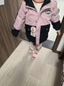 鴨鴨2025新款冬季中大童男女童加厚中長(cháng)款羽絨服保暖外套 粉色 140 曬單實(shí)拍圖