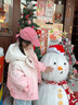 G.DUCKKIDS羽絨服女童冬裝外套大童2024新款洋氣兒童秋冬款冬季加厚上衣 粉色 白鴨絨羽絨服 140 cm 曬單實拍圖