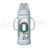 toukie玻璃奶瓶新生嬰兒大寶寶吸管奶壺寬口徑防脹氣帶防摔套0-3-12月 藍色240mL【原裝保護套】 曬單實(shí)拍圖