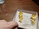 周生生 繡球花黃金耳釘 足金生生有囍婚嫁耳環(huán)結婚三金86591E計價(jià) 15.21克(含工費850元) 曬單實(shí)拍圖