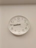天王星挂钟客厅卧室石英钟现代简约创意钟表免打孔时尚个性3D立体时钟圆形挂表 Q8722-1白边白面30厘米 实拍图