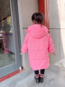 G.DUCKKIDS小黃鴨女童羽絨服中長(cháng)款冬季新款洋氣兒童白鴨絨外套加厚冬裝上衣 粉紅色 110 cm 曬單實(shí)拍圖