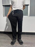 羅蒙（ROMON）抗皺休閑褲男春秋高彈免燙直筒中青年通勤運動(dòng)松緊褲寬松長(cháng)褲子男 HY929黑色 2XL （推薦155-168斤） 曬單實(shí)拍圖