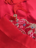 新娘紅蓋頭結(jié)婚半透明頭紗秀禾服喜帕中式婚禮紅色蒙頭巾婚慶用品 網(wǎng)紗喜加鳳款 80cm-100cm 曬單實拍圖
