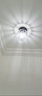 卡诺爱迦 水晶过道灯走廊灯现代简约创意玄关阳台吸顶灯 【黑色】方形 边长14cm 实拍图