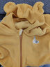 G.duck嬰兒奧粒絨連帽外套冬裝秋冬男童棉服女童寶寶兒童保暖上衣Y8167 姜黃色 90 適合80-90cm年齡2-3歲 曬單實(shí)拍圖