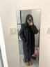 斐莉玥羽絨服女2024冬季新款長款過膝白鴨絨寬松大碼加厚保暖外套 黑  色 M 建議116-135斤穿 曬單實(shí)拍圖