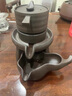 鳳陶凰（FENG TAO  HUANG）紫砂石磨自動茶具套裝茶壺公道杯懶人泡茶神器茶盤整套可定制家用 紫砂節(jié)節(jié)高升泡茶器+公道杯 201mL(含)-300mL(含) 曬單實(shí)拍圖