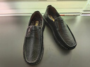 老人頭 男士皮鞋軟皮軟底豆豆鞋透氣厚底商務(wù)休閑男鞋純手工一腳蹬鞋子 黑色【頭層牛皮】 38 (240mm) 曬單實(shí)拍圖