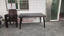 莫 家戶外桌椅庭院露天陽(yáng)臺(tái)鋁合金家具休閑鑄鋁桌椅室外鐵藝桌椅組合 6+150cm長(zhǎng)桌 曬單實(shí)拍圖