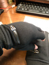 南極人半指手套男春秋保暖寫(xiě)字辦公打字開(kāi)車(chē)防寒露趾半截半指手套男 黑色【棉布】更舒適 均碼 曬單實(shí)拍圖