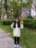 魯雅爾韓版潮流連帽衛(wèi)衣女秋季新款蝴蝶印花重磅上衣服寬松百搭休閑外套 白灰色 常規(guī)款 L 曬單實拍圖
