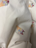 鴨鴨（YAYA）鞠婧祎同款騏驥紅羽絨服女短款2025冬季新款時(shí)尚甜美印花保暖外套 米白色 【明星同款/冰淇淋系列】 M (160/84A) 曬單實(shí)拍圖