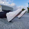 特步（XTEP）兒童童鞋空一魔術(shù)貼小童幼稚園休閑板鞋 新白色 32碼 曬單實(shí)拍圖