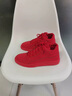 花花公子（PLAYBOY）高幫男鞋冬季2025新款本命年紅色加絨保暖運動(dòng)鞋子男皮面休閑板鞋 紅色【單鞋款】 41 曬單實(shí)拍圖