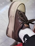 萊然內增高女鞋子牛皮休閑鞋松糕老爹鞋2026春夏新款百搭防水運動(dòng)鞋潮 棕色 36 曬單實(shí)拍圖