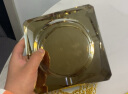 晶不凡 水晶玻璃烟灰缸时尚创意个性礼品大号定制烟灰缸客厅欧式烟缸 金色款 15cm 实拍图