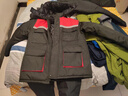 凍庫冷庫專(zhuān)用防寒服套裝加厚棉服防水棉襖棉衣背帶棉褲勞保工作服 黑色拼紅色 棉衣+背帶棉褲套 XL 175尺碼 曬單實(shí)拍圖