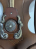凯恩斯（KAIENSI） 挂钟客厅钟表欧式复古时钟摇摆石英钟表电波创意木质挂表家用 3340CL-贝壳盘-进口丽.声机芯 16英寸 实拍图