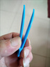惠尋 防靜電塑料鑷子手工DIY工具 3只小鑷子  藍色 曬單實(shí)拍圖