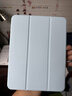 幸莎【帶筆槽】 OPPO Pad 3/Pro保護(hù)套11.6/12.1英寸2024新款oppopad3平板保護(hù)殼三折全包防摔氣囊皮套 白冰藍(lán)【氣囊筆槽款】蜂窩三折皮套 oppo pad3【11.6英寸】 曬單實(shí)拍圖