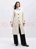 太平鳥(niǎo)女裝毛呢大衣大師甄毛系列長(zhǎng)款雙面呢品質(zhì)外套 米白色 S 曬單實(shí)拍圖