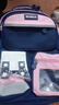 媽媽小幫手新款小學(xué)生書(shū)包男女生一二三六年級護脊減負女孩兒童大容量雙肩包 寶粉書(shū)包+筆袋+電子手表+6件配飾 小號【適合1-3年級】 曬單實(shí)拍圖
