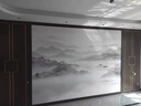 博拉帝新中式山水畫(huà)電視背景墻PET高光1.2米碳晶實(shí)心大板護(hù)墻板全屋定制 01款 定制 曬單實(shí)拍圖