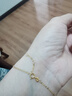 18K金四葉草手鏈AU750彩金玫瑰金黃金五花手鏈紅瑪瑙送女友生日禮 18K金玫瑰金色紅瑪瑙 10mm 曬單實拍圖