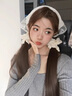 銀瑜 法式田園風(fēng)蕾絲頭巾女2025新款出游發(fā)箍包頭三角巾絲巾發(fā)帶頭飾 白色蕾絲發(fā)箍 曬單實(shí)拍圖