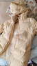 笛莎童裝女童羽絨服2025年冬季中長(cháng)款多色連帽羽絨服 淺黃 130 曬單實(shí)拍圖